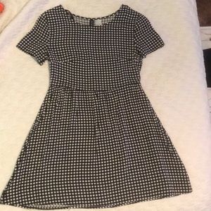 H&M Divided Brand Black/White Checkered Dress